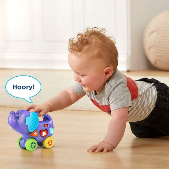 VTech Baby Learning Toy Interactive Push and Explore Elephant - Picture 12 of 14